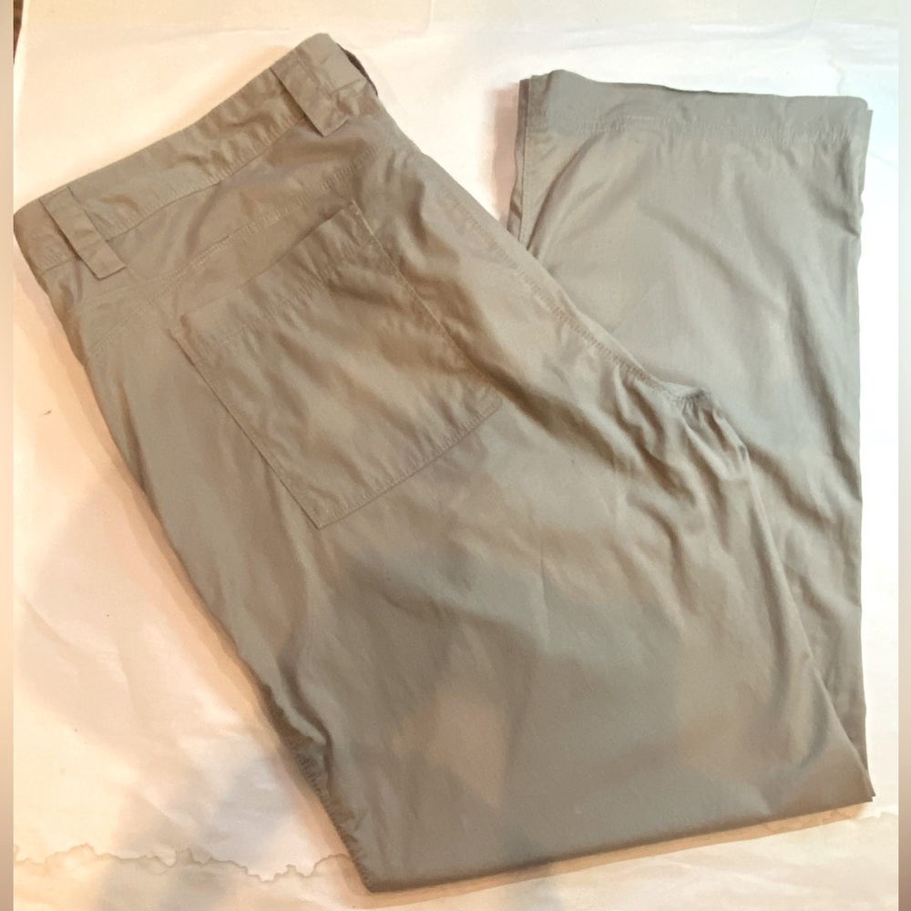 Horny Toad toad & Co Cotton Cropped Wide Leg Khakis Size 14